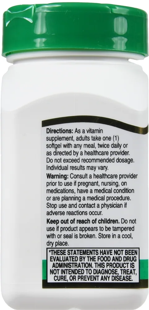 21st Century E 180 mg (400 IU) Softgels – Image 3