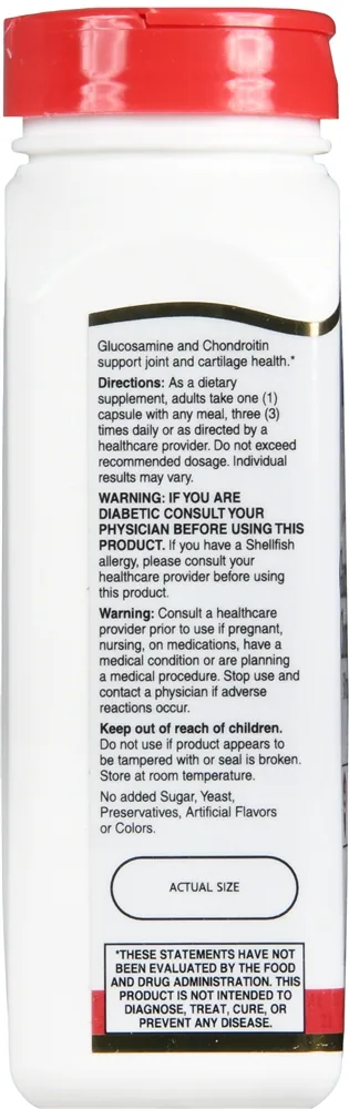 21st Century Glucosamine 500 mg Chondroitin 400 mg Capsules Double Strength – Image 2
