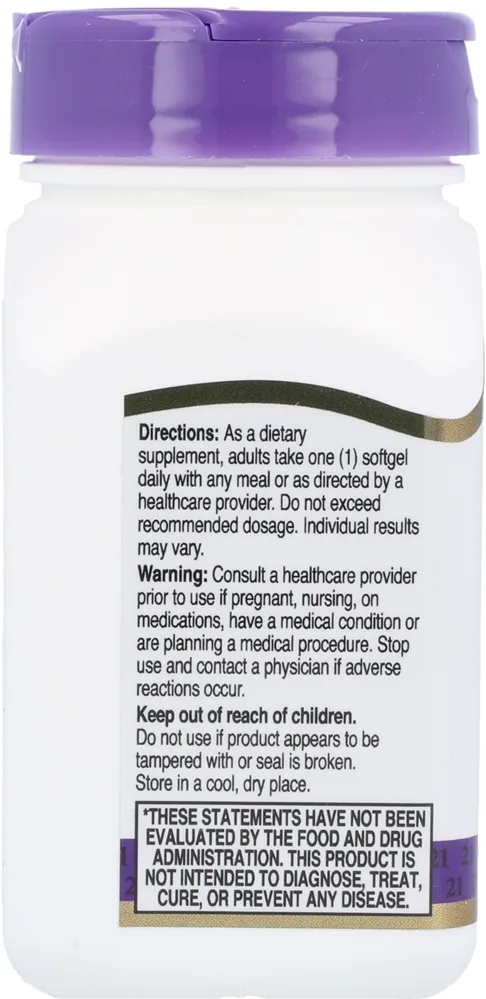 21st Century Co Q-10 100 mg Rapid Release Softgels – Image 3