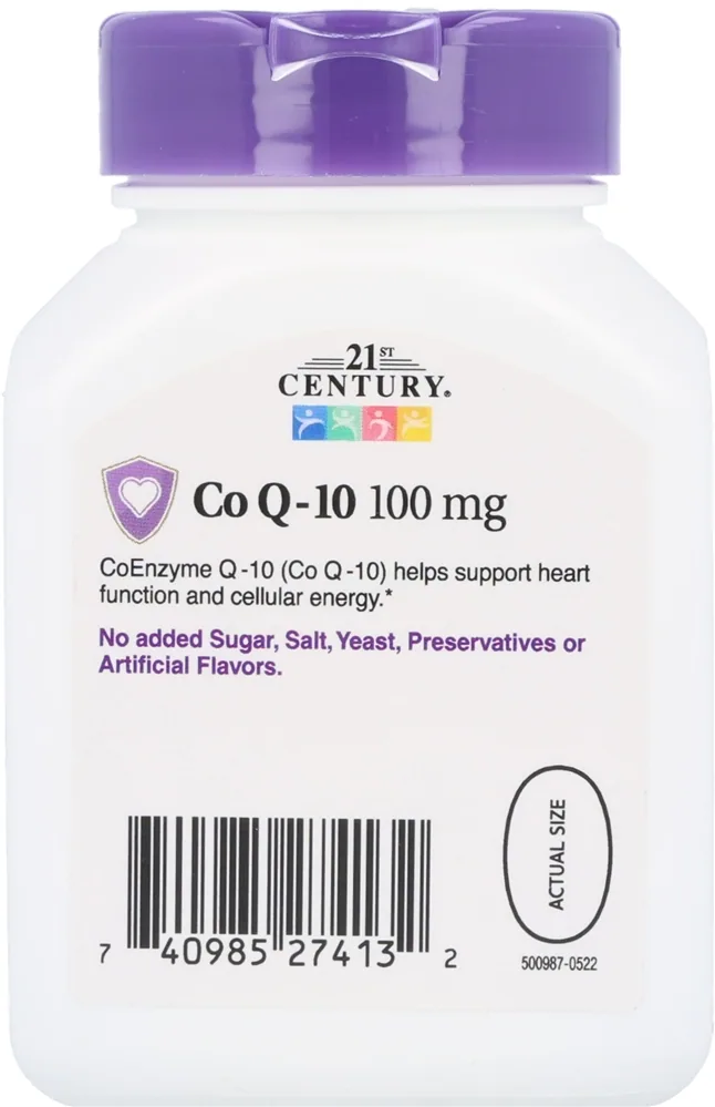 21st Century Co Q-10 100 mg Rapid Release Softgels – Image 2