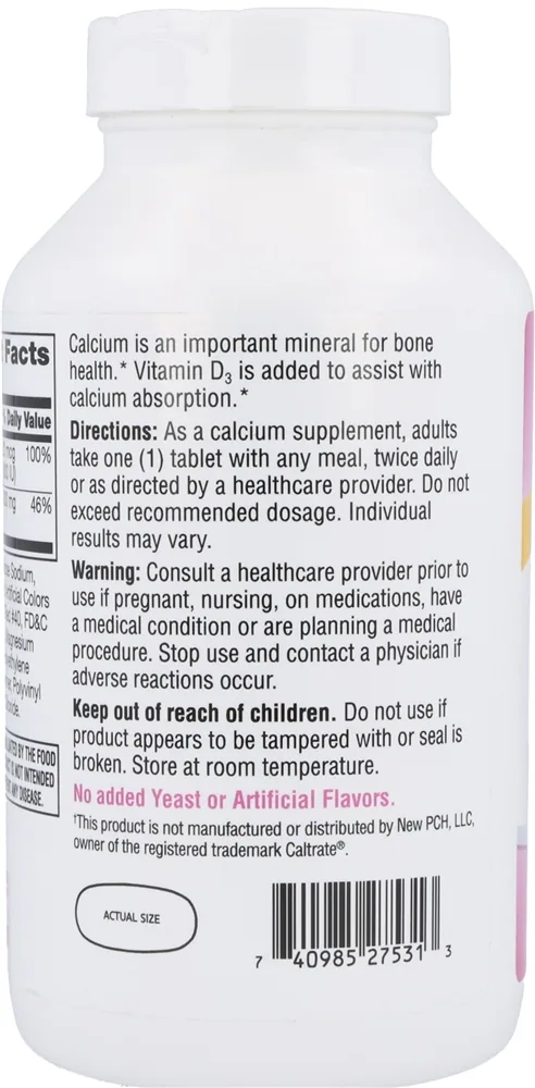 21st Century Calcium 600 mg + D3 800 IU Tablets – Image 3